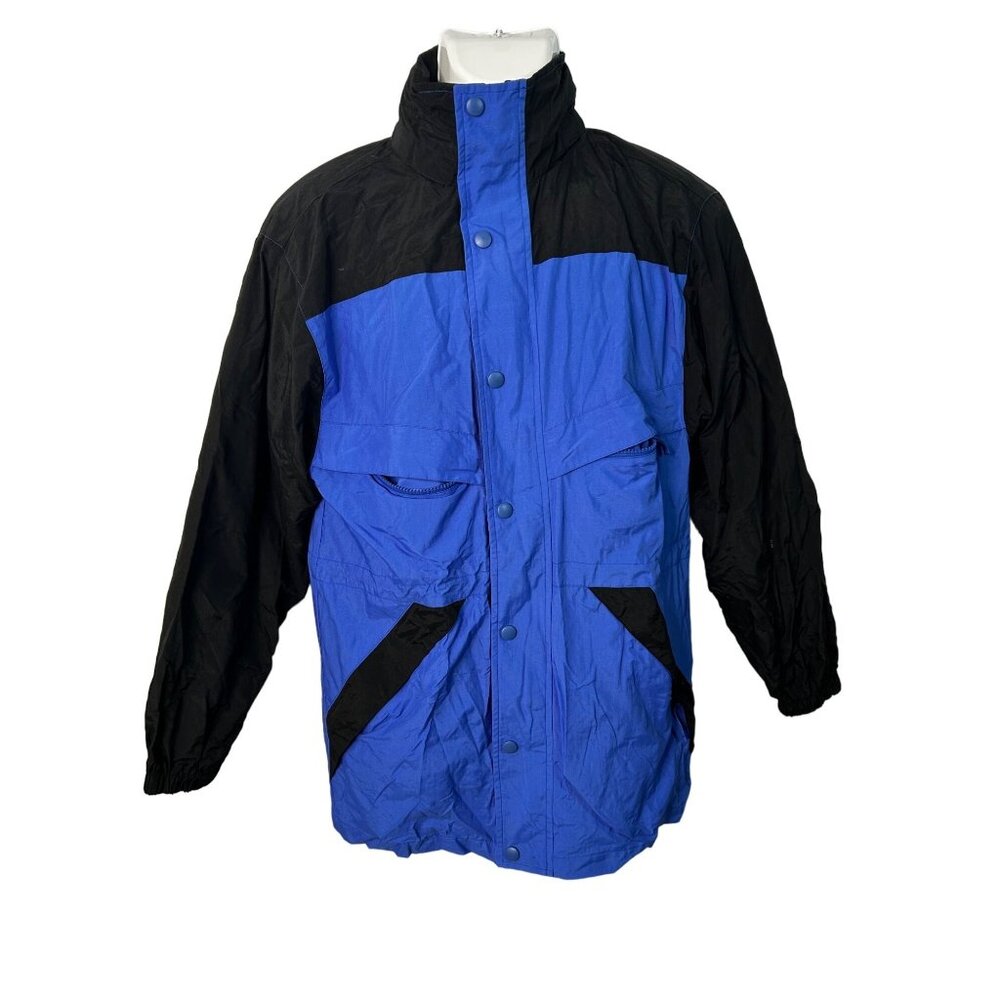 Vintage Harvard Square Jacket  Color block Windbreaker‎ Coat Men's S 90s Retro